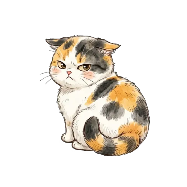 Munchkin cat awake after interruption