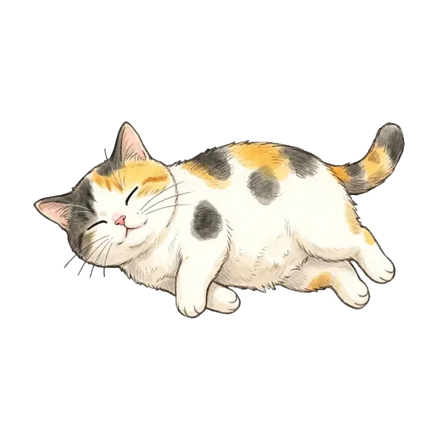 Munchkin cat sleeping peacefully